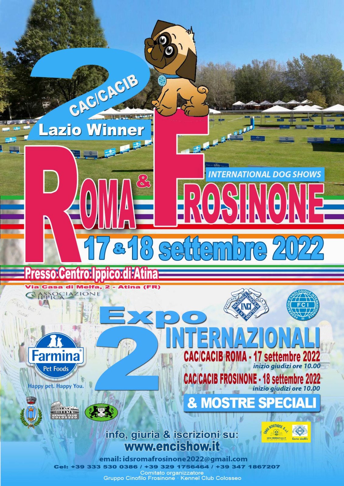 Expo Internazionali Roma e Frosinone 17/18 Settembre