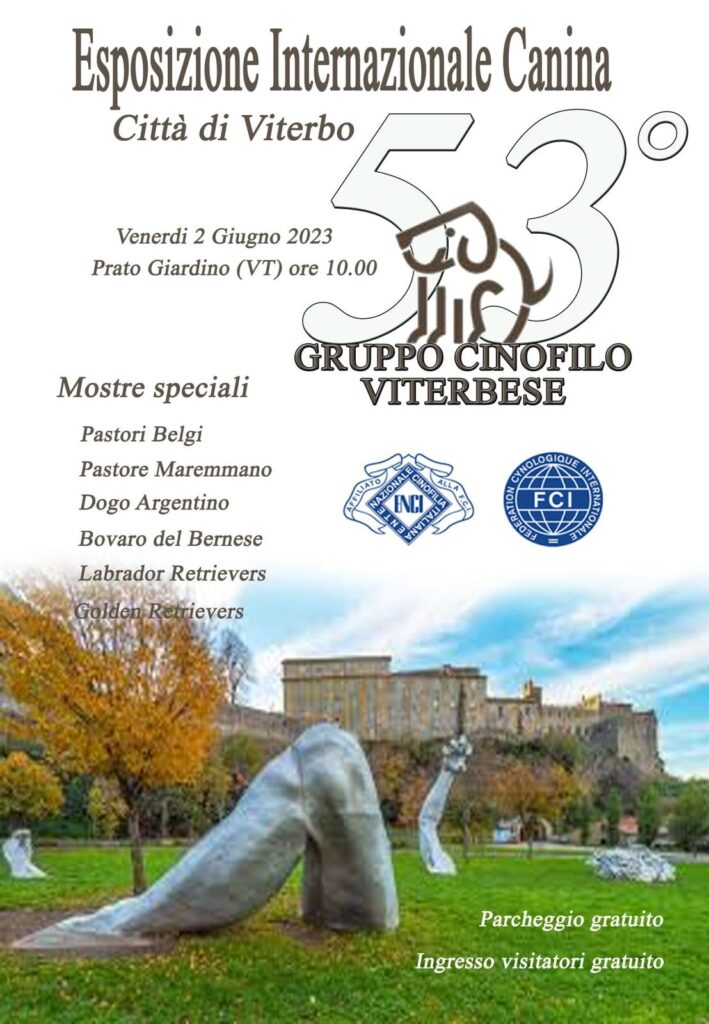 Esposizione internazionale canina Città di Viterbo - 2 Giugno 2023