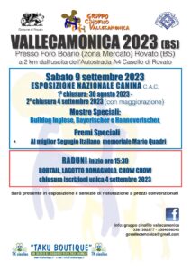 09 Settembre 2023 - Esposizione nazionale canina C.A.C. Vallecamonica